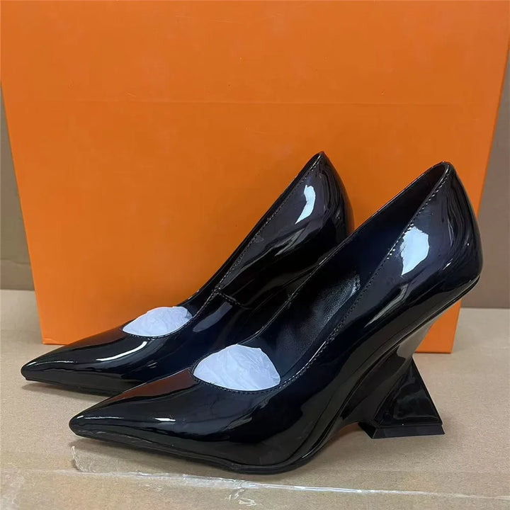 Piramide Sculpted Heel Pumps
