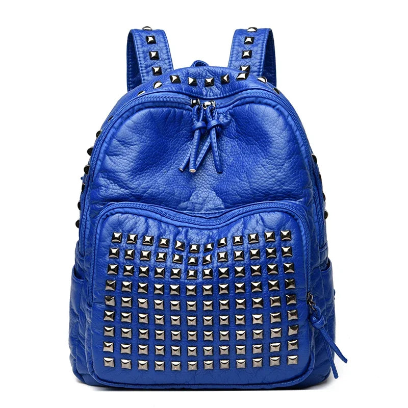Punkmark Leather Backpack