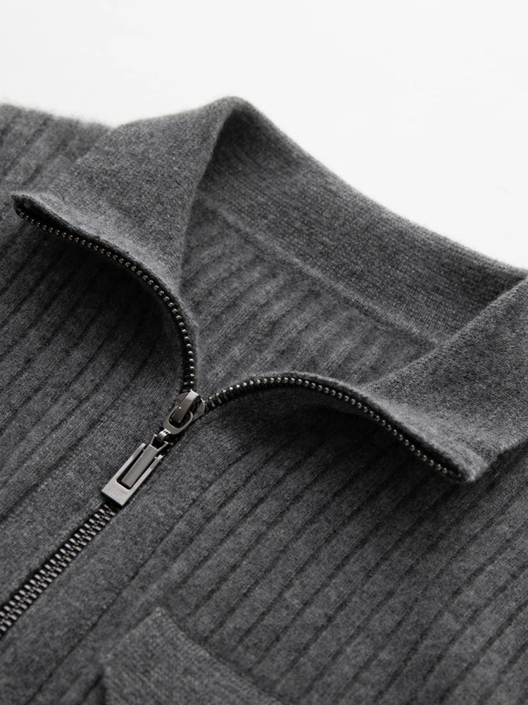 Colette Cashmere Rib Cardigan