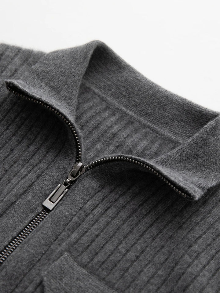 Colette Cashmere Rib Cardigan