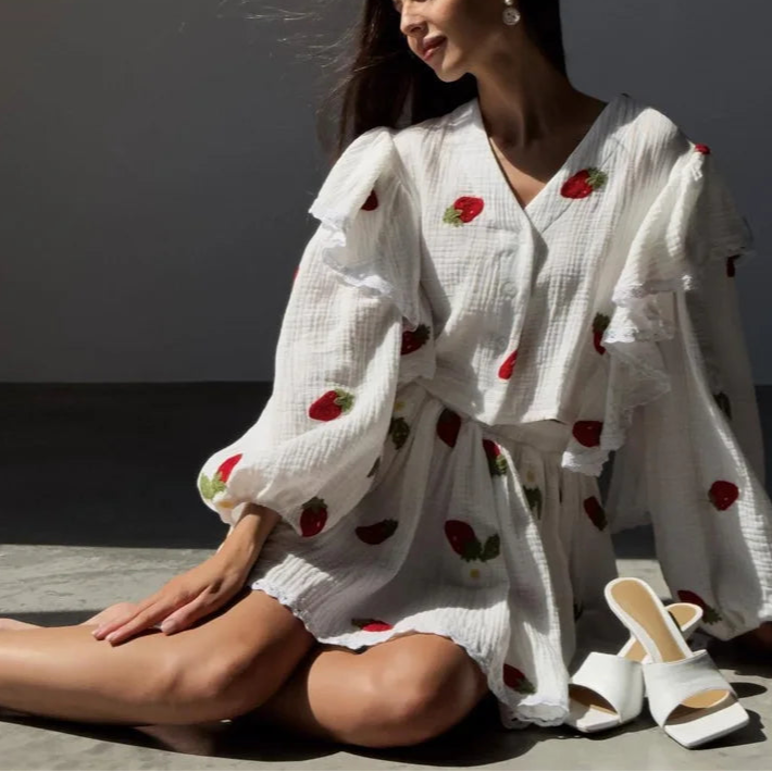 Blush Linen Twinset