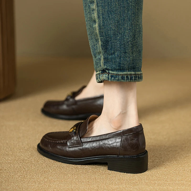 Orlena Leather Loafers