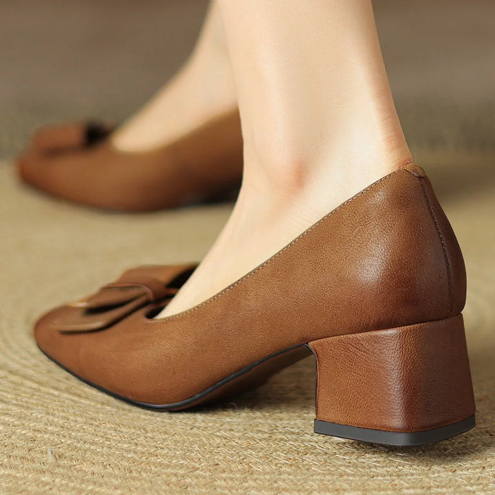 Rosalia Bow Heel Pumps