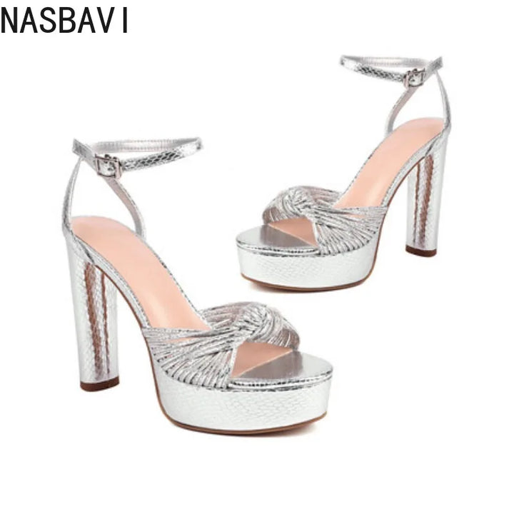 Dorata Knot Platform Sandals