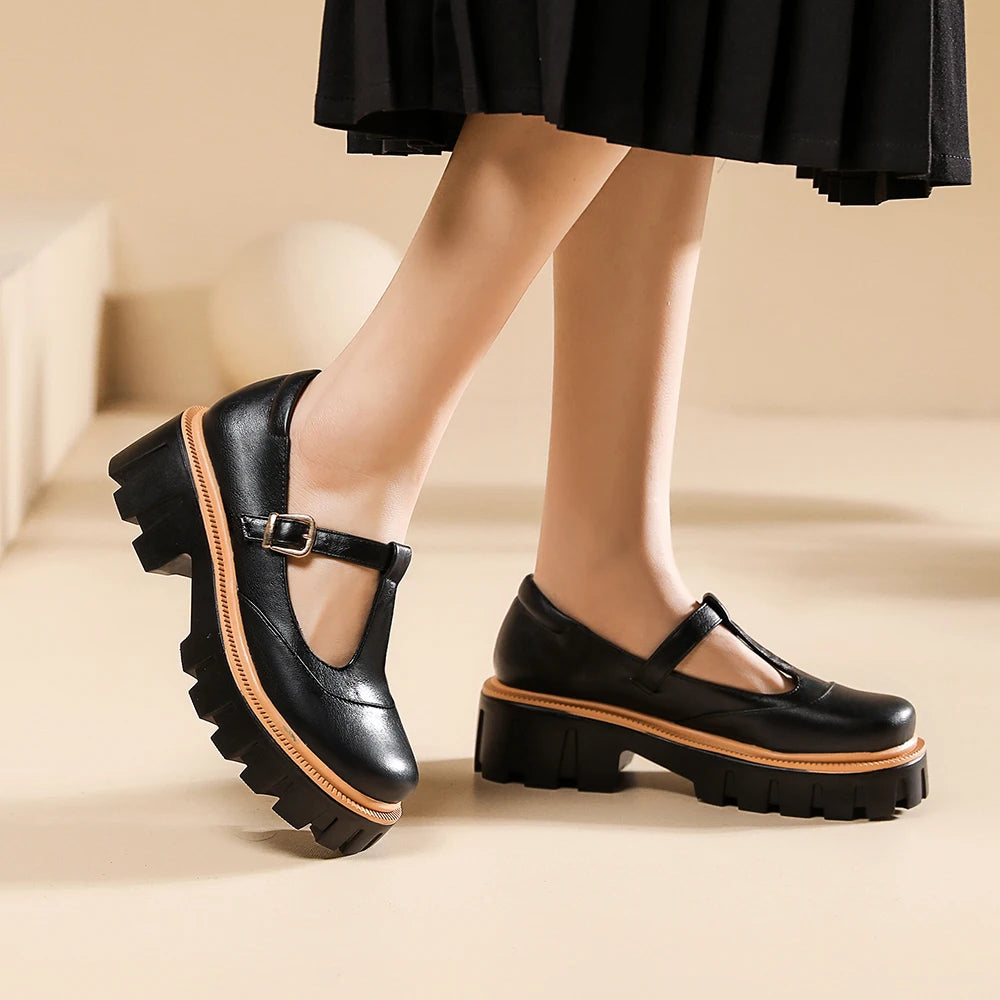 Harlow Lug Sole Mary Janes