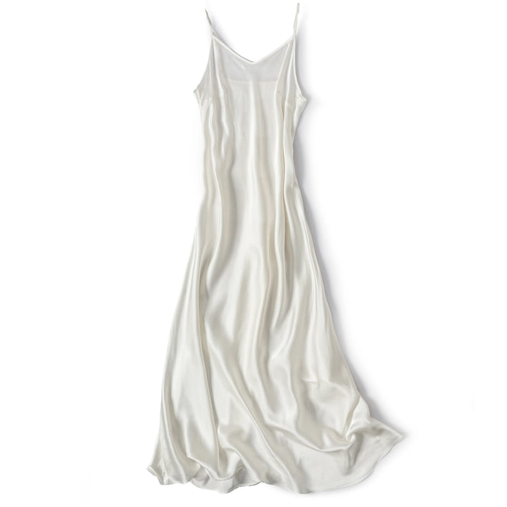 Seta Bias-Cut Silk Slip Dress