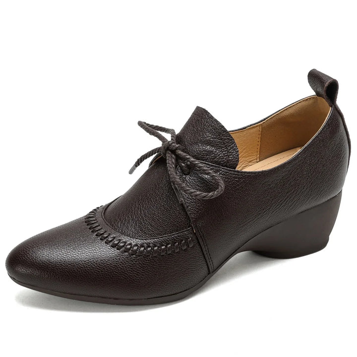 Eleanor Wedge Leather Shoes