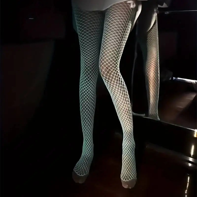 Lumina Glow Fishnet Tights