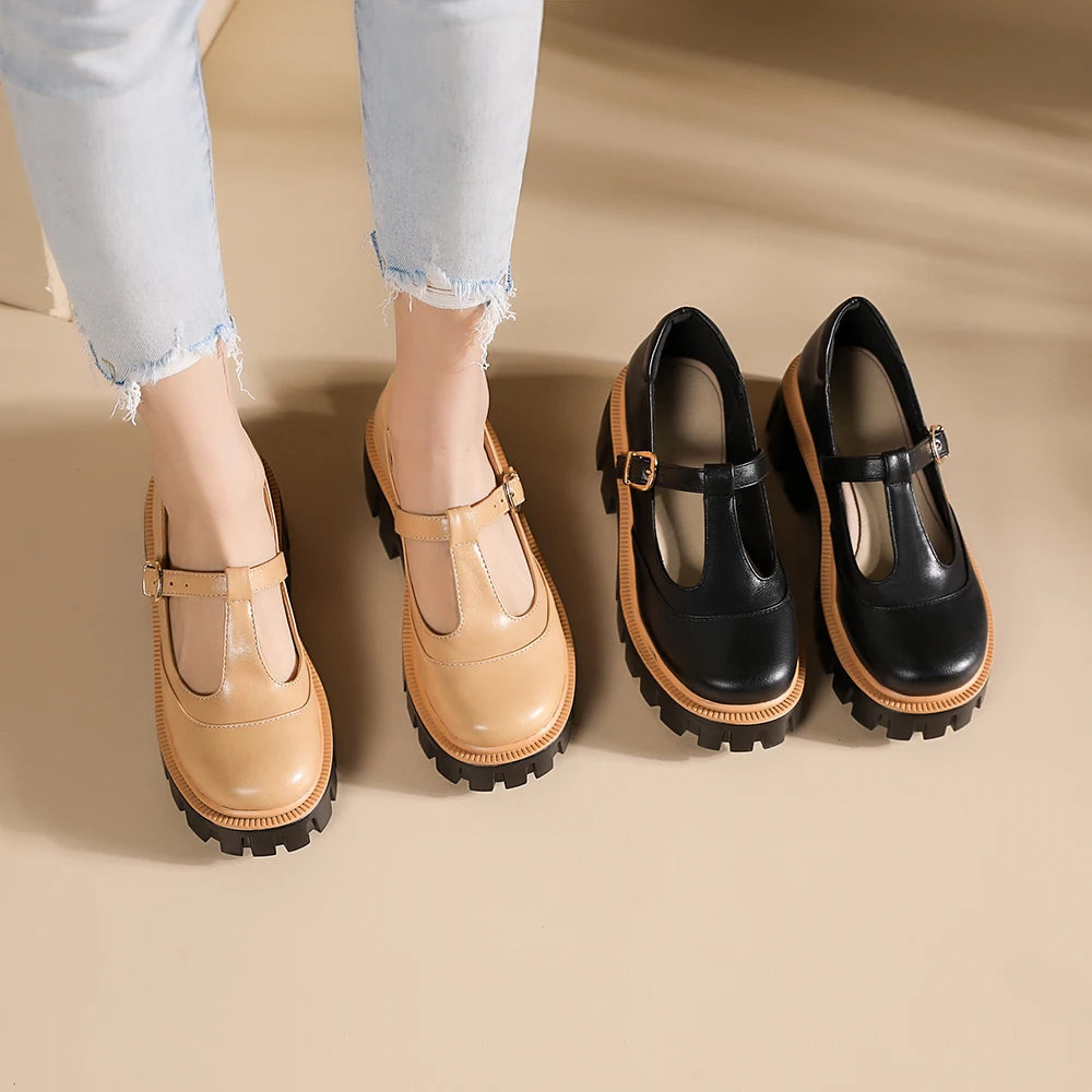 Harlow Lug Sole Mary Janes