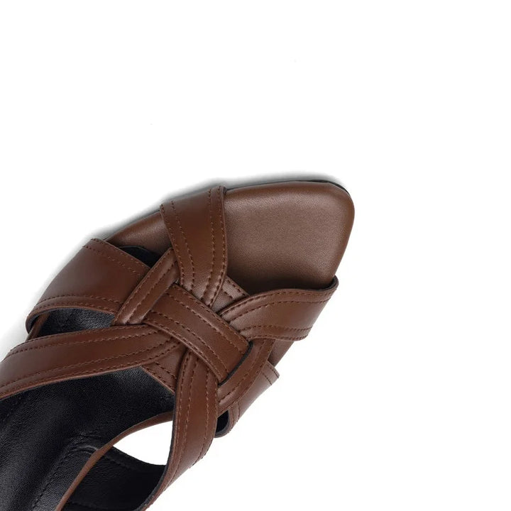 Intreccio Woven Heel Mules
