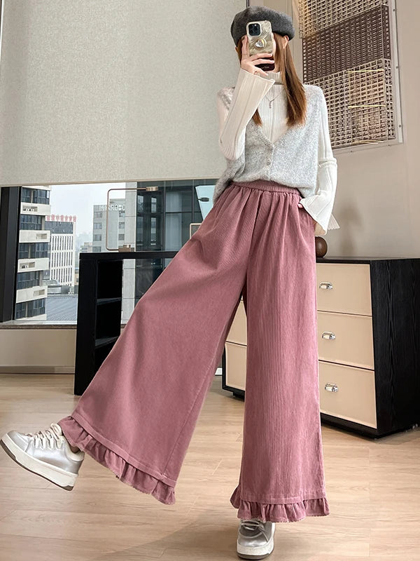 Harper Draped Corduroy Pants