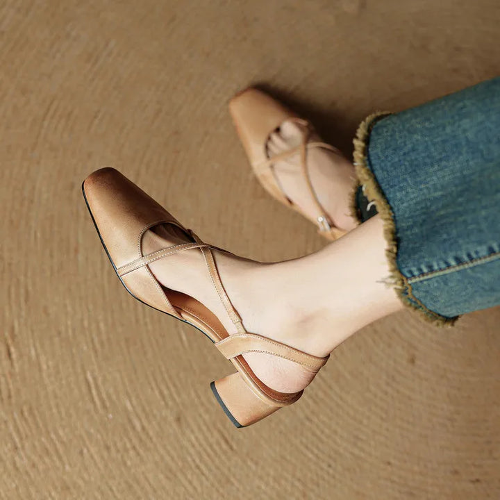 Averra Leather Slingbacks