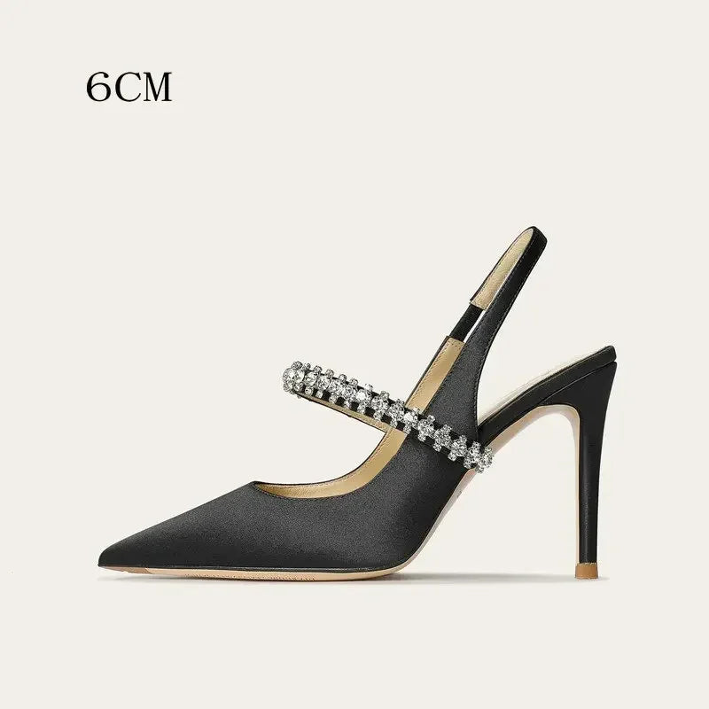 Stellina Crystal Strap Slingbacks