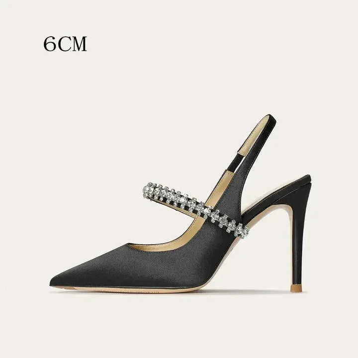Stellina Crystal Strap Slingbacks