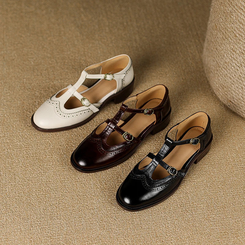 Aurelia Brogue Mary Janes