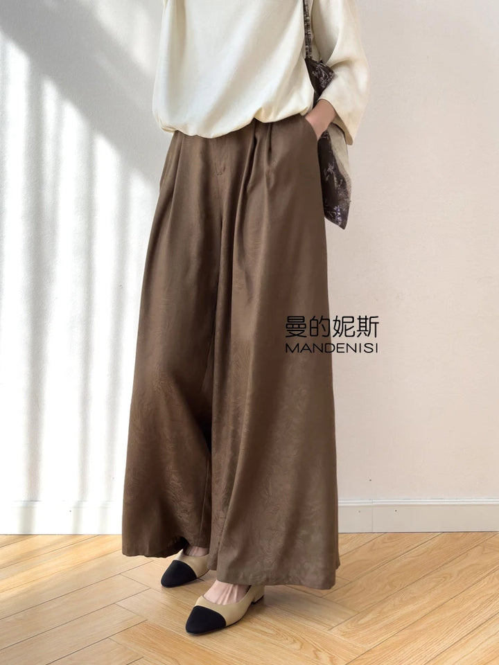 Sereta Silk Wide-Leg Trousers