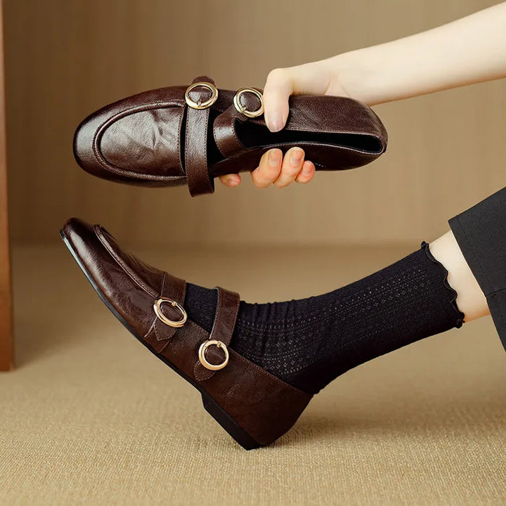 Fiora Buckle Flats