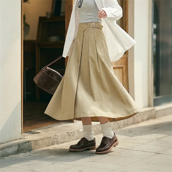 Fielding Pleated A-Line Skirt