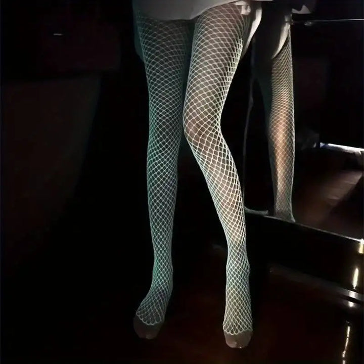Lumina Glow Fishnet Tights