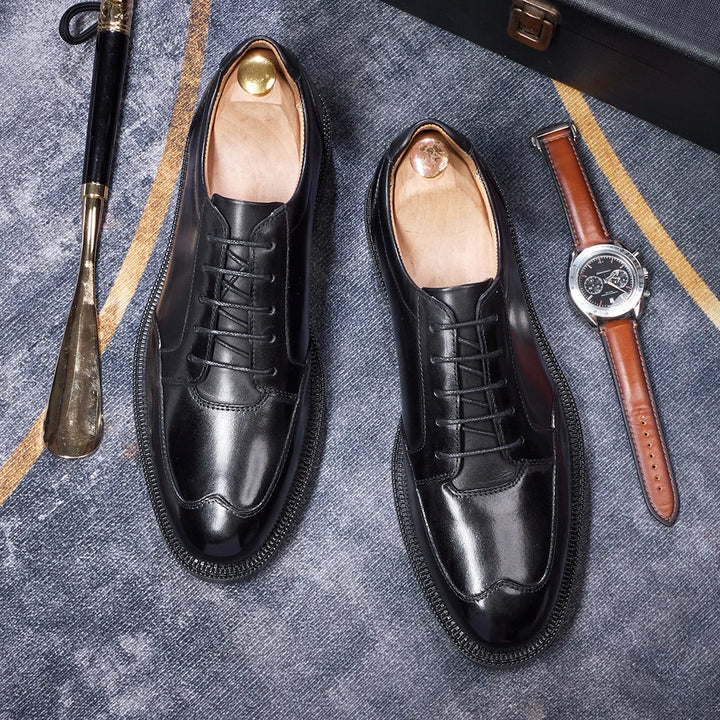 Galleria Apron-Toe Derby Shoes