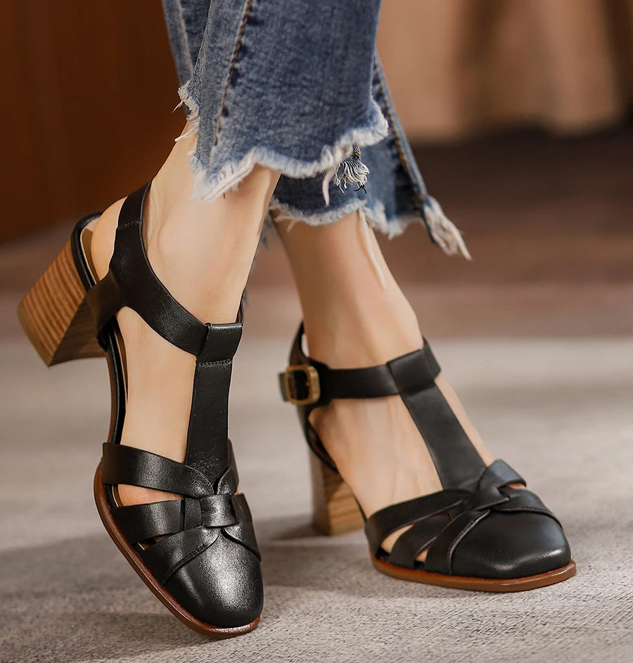 Roma Strata Leather Sandals