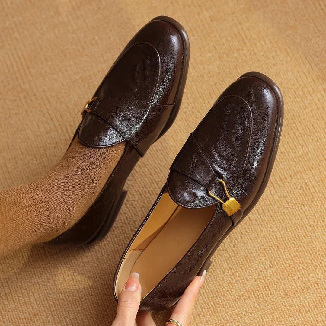 Donatella Buckle Loafers
