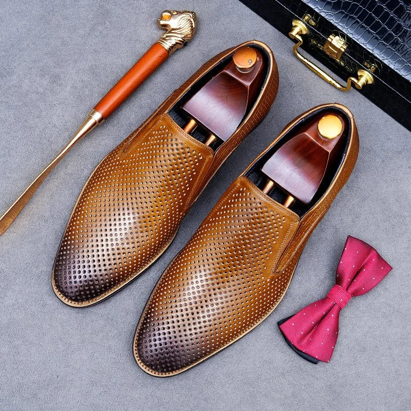 Traforato Perforated Leather Loafers