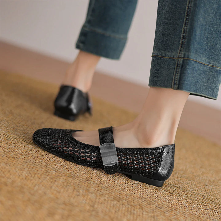 Intreccio Woven Mary Jane Flats