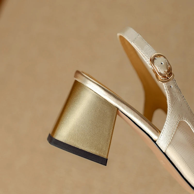 Veronese Mesh Slingback Heels