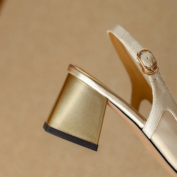 Veronese Mesh Slingback Heels