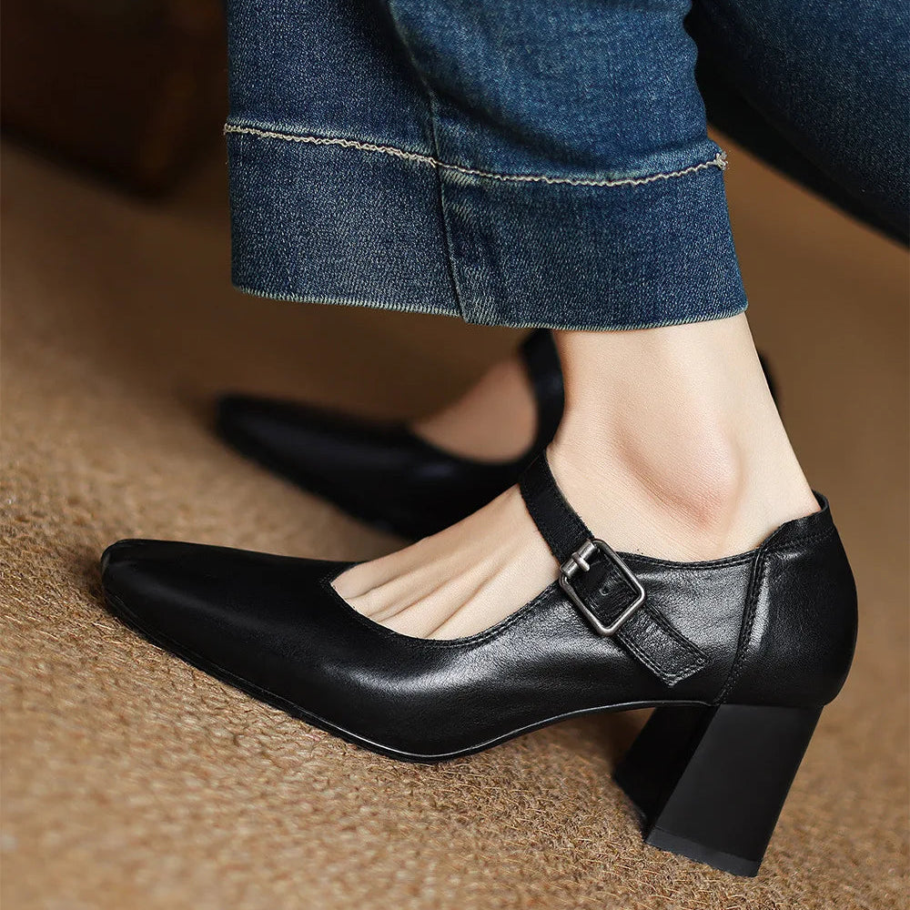 Montera Leather Heels