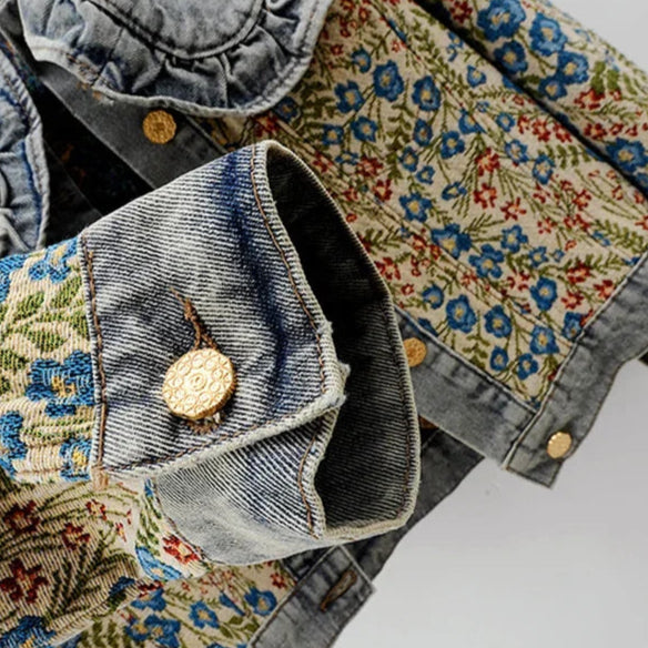 Giardino Jacquard Denim Jacket