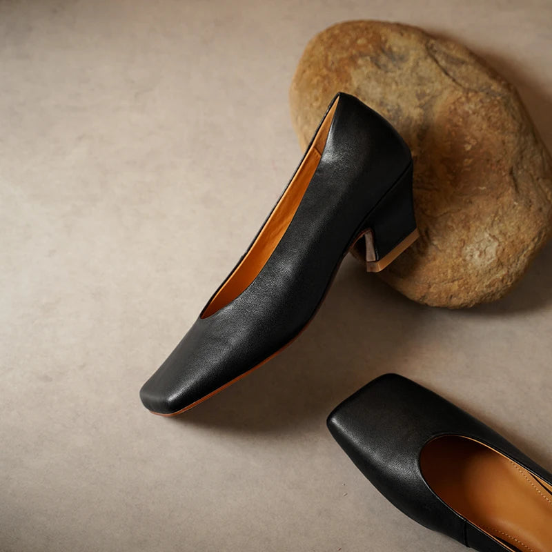 Portia Square Toe Pumps