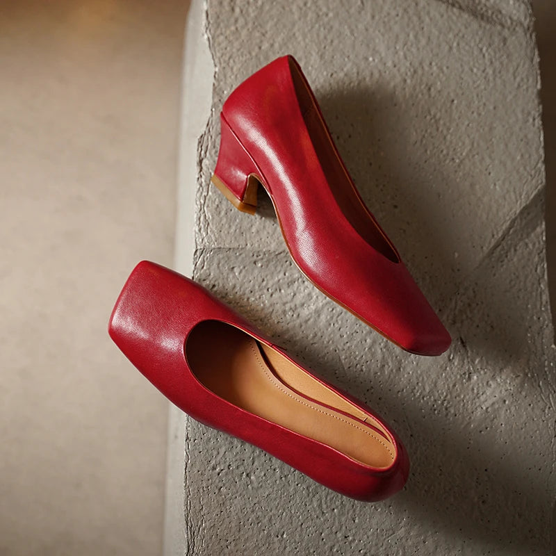 Portia Square Toe Pumps