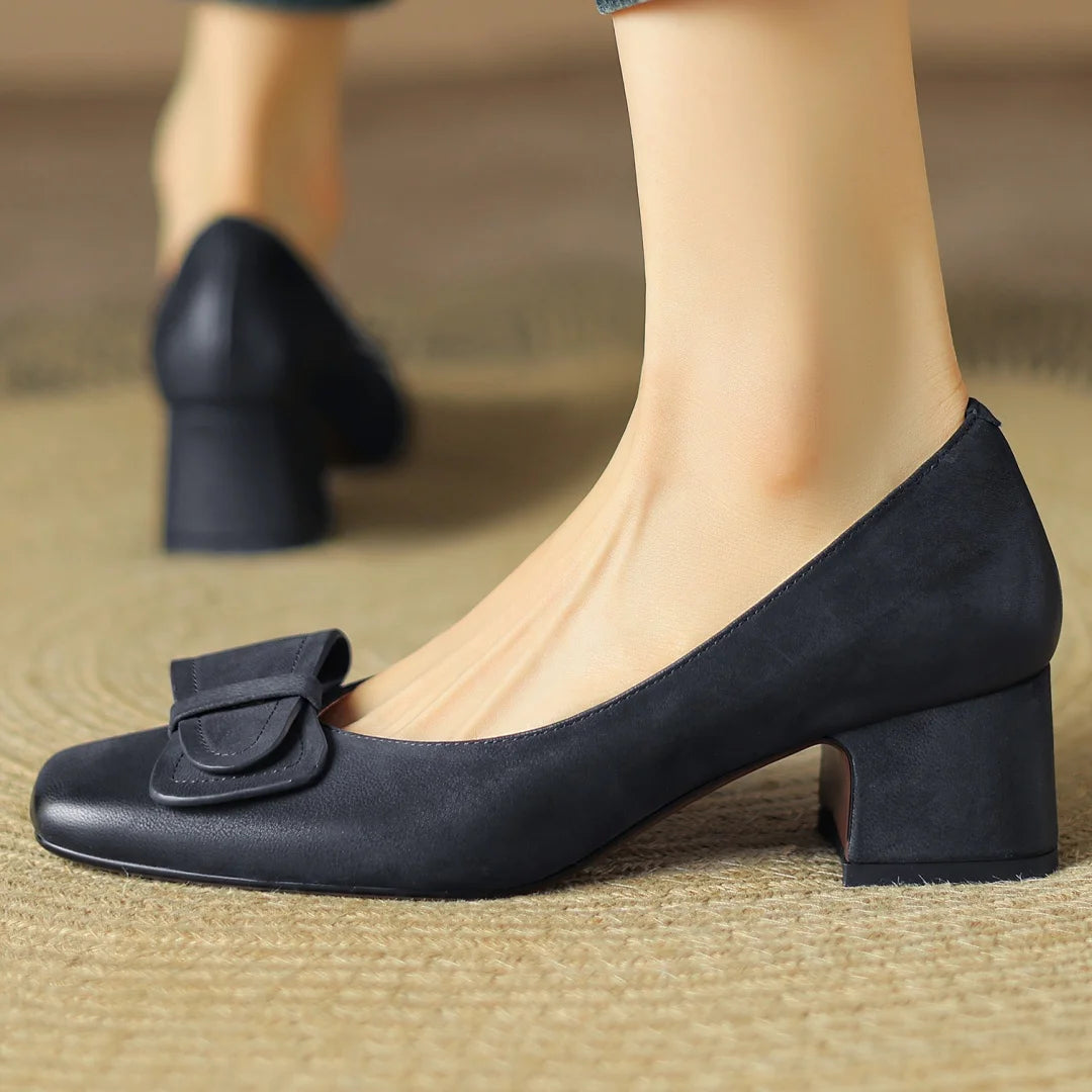 Rosalia Bow Heel Pumps