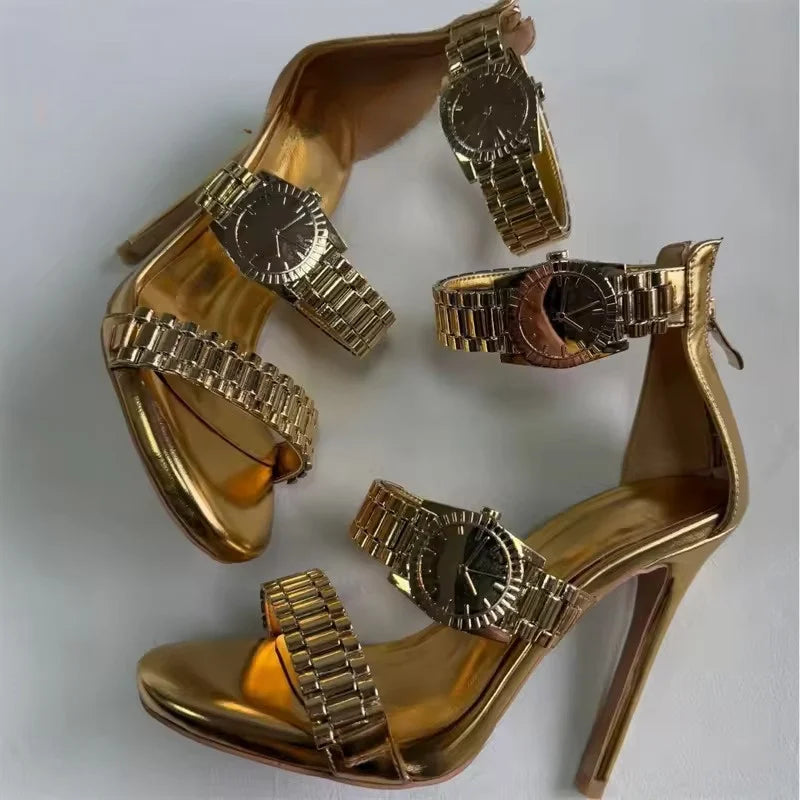 Orologio Watch-Strap Stiletto Sandals