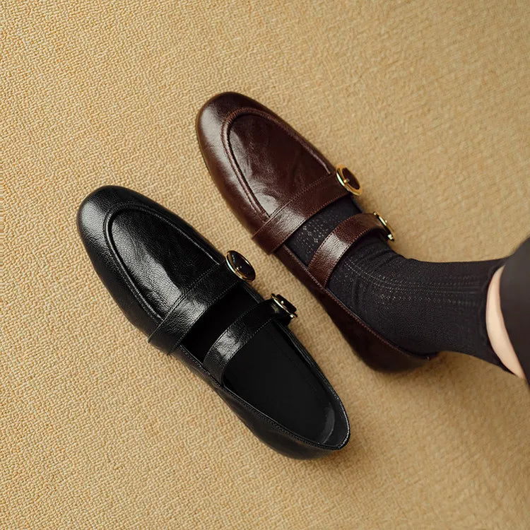 Fiora Buckle Flats