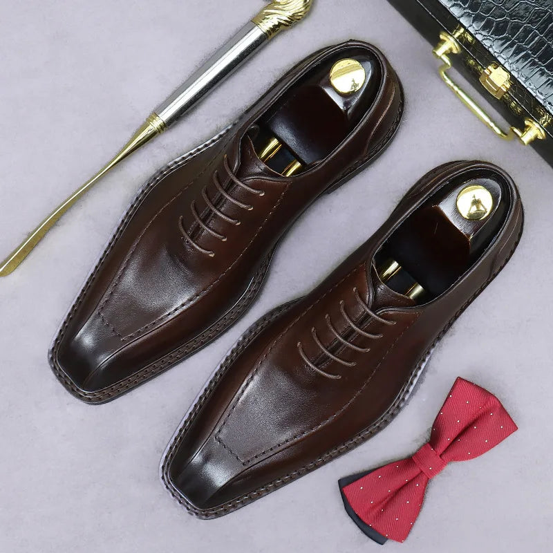 Castellano Squared Oxford Shoes