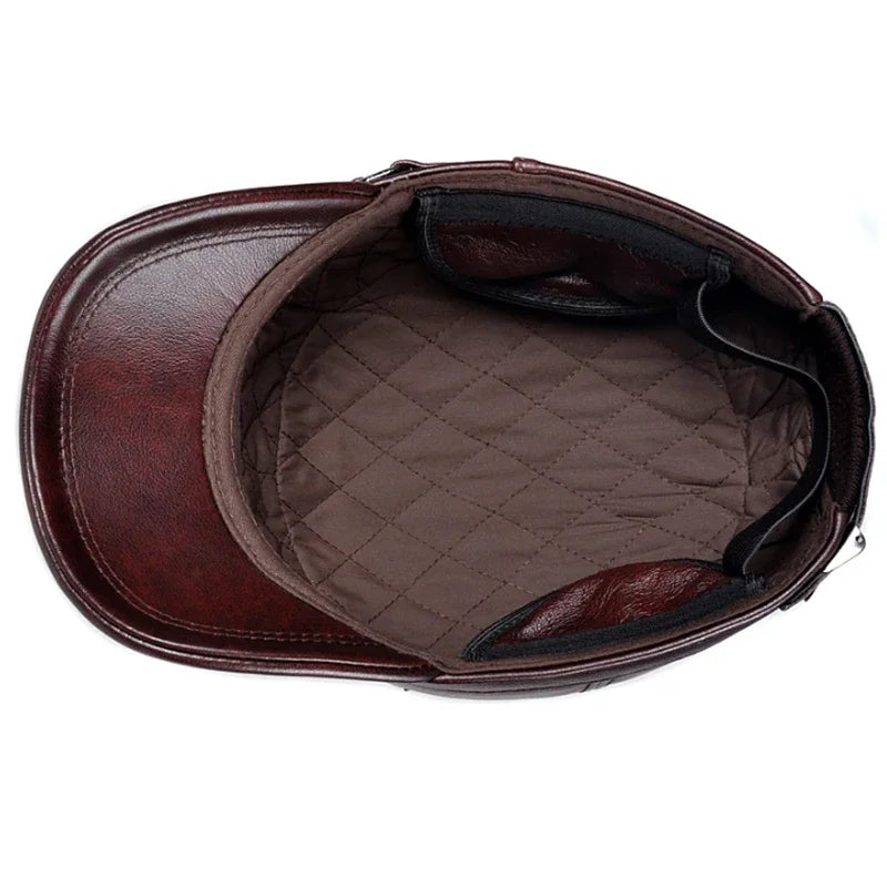 Oldridge Leather Cadet Cap