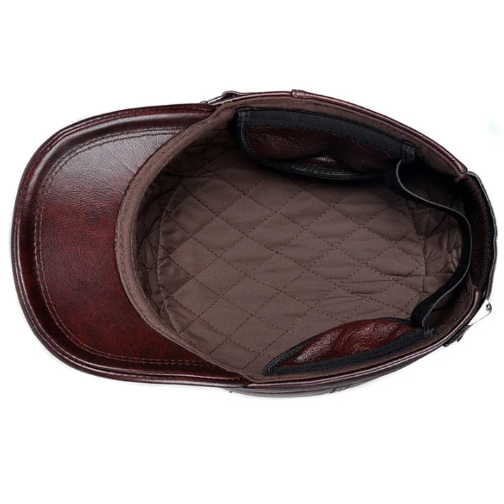 Oldridge Leather Cadet Cap