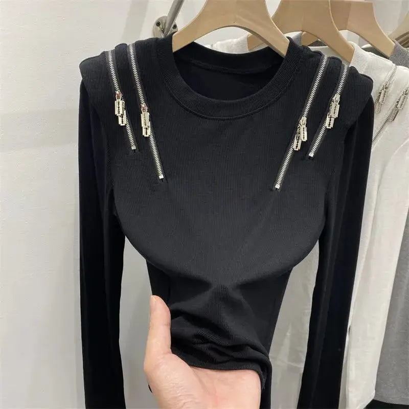 Vesper Zip Knit Top