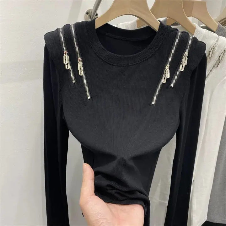 Vesper Zip Knit Top