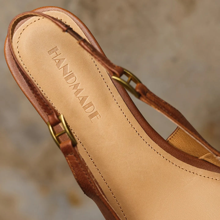 Valina Leather Slingbacks