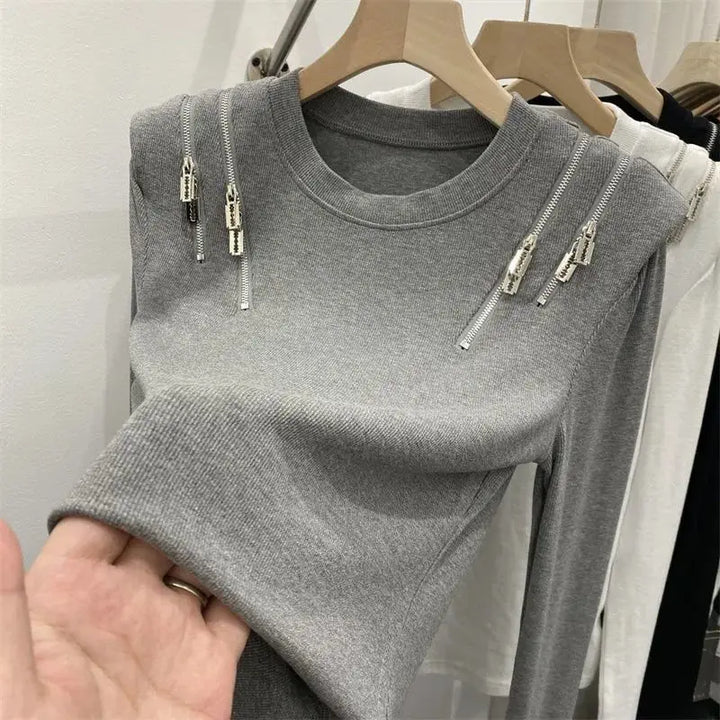 Vesper Zip Knit Top
