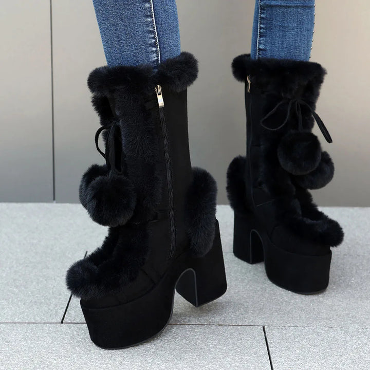 Lumi Fur Platform Boots