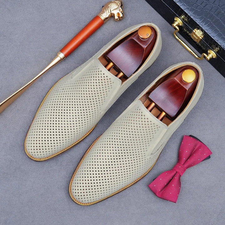 Traforato Perforated Leather Loafers