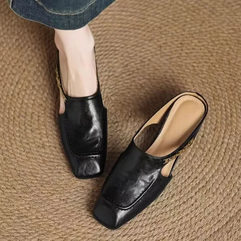 Foldvamp Square-Toe Mules