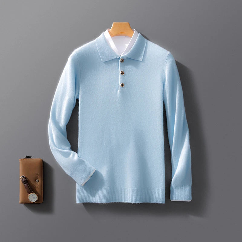 Grant Wool Polo Sweater