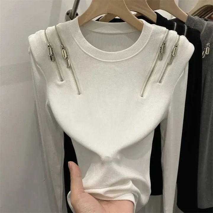 Vesper Zip Knit Top