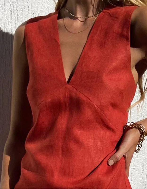 Terra Linen Sundress
